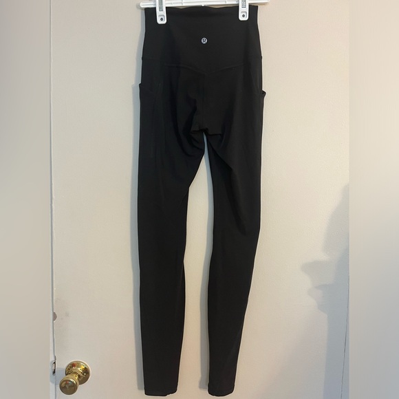 Lululemon Align 28” High Rise Legging Tights with Pockets Black Size 4 - Picture 4 of 7